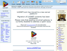 Tablet Screenshot of lugnet.com